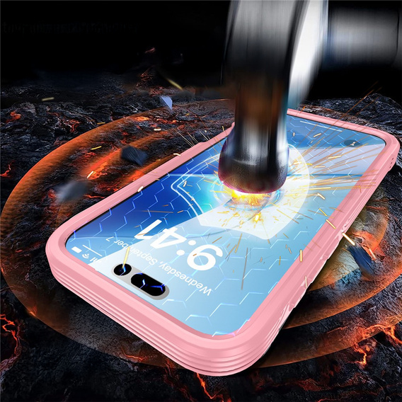 Carcasă rezistentă la șocuri cu sticlă pentru MagSafe pentru iPhone 17 Pro Max