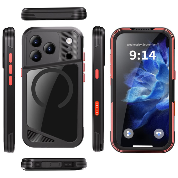 Carcasă impermeabilă SHELLBOX GTM IP68 cu MagSafe pentru iPhone 17 Pro