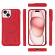 Husă pentru iPhone 15, ERBORD Armor Mag, roșu
