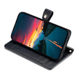 Cu clapetă pentru Motorola Moto G15 / G15 Power, Wallet Zipper Pocket, negru