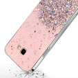 Huse pentru Samsung Galaxy J4 Plus, Glittery, roz