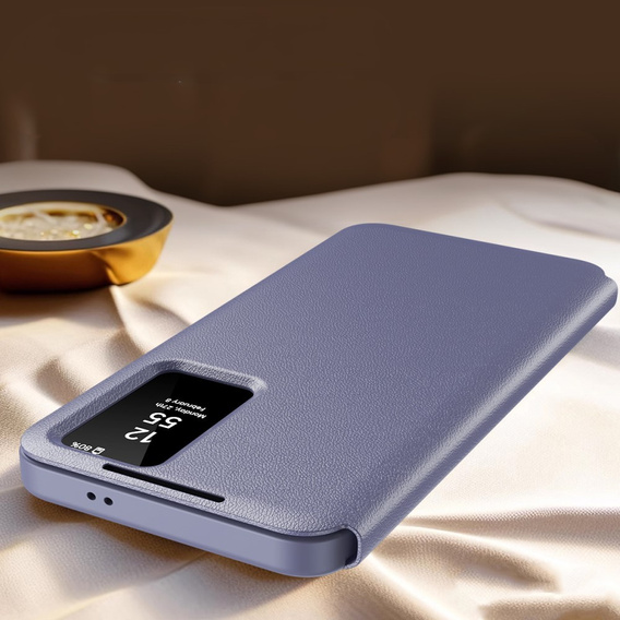 Husă cu clapetă pentru Samsung Galaxy S25 Ultra, Smart View Wallet, violet