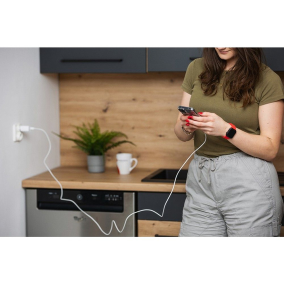 Cablu Forcell F-Energy USB-C la USB-C pentru încărcare rapidă QC4.0 PD 5A 100W 2 m