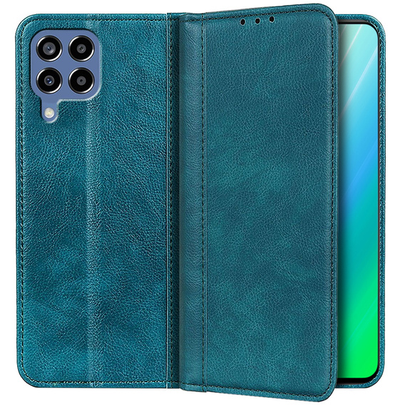 Huse pentru Samsung Galaxy M33 5G, Wallet Litchi Leather, verde