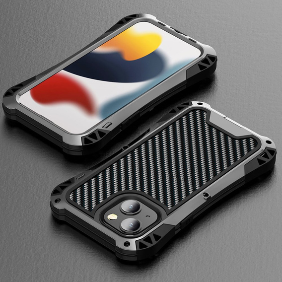 Husă pentru iPhone 13, R-JUST AMIRA, armată, negru