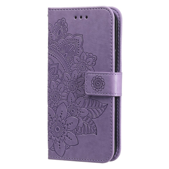 Cu clapetă pentru Samsung Galaxy A54 5G, Mandala Flower, violet