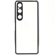 Husa pentru Sony Xperia 1 V, Magnetic Dual Glass, de argint