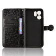 Husă cu clapetă pentru Oppo Reno 14F, Wallet Rhombus, negru