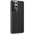 Huse pentru Samsung Galaxy S23 Ultra, Cowhide Leather, negru
