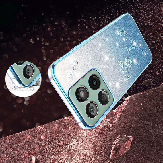 Husă Glitter Flower pentru Motorola Edge 70