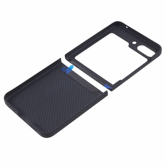 Husă pentru Samsung Galaxy Z Flip7 FE / Z Flip6, Aramid Fiber Cover, negru