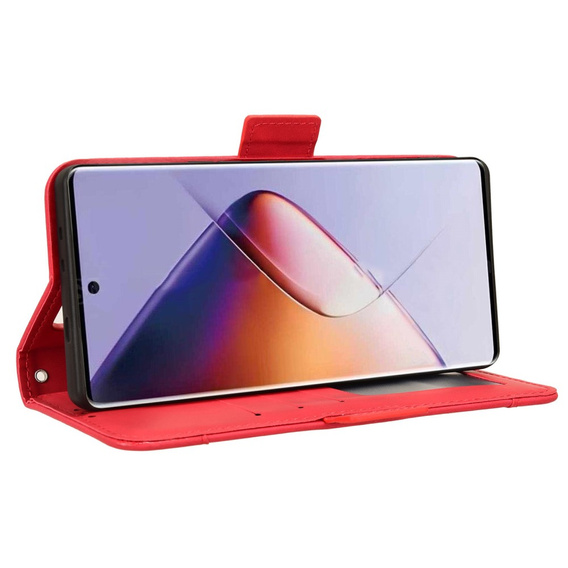 Cu clapetă pentru Infinix Note 40 Pro, Card Slot, roșu