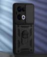 Husă blindată pentru Oppo Reno 13, CamShield Slide, negru