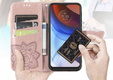 Cu clapetă pentru Motorola Edge 50 Fusion 5G, Butterfly, roz rose gold