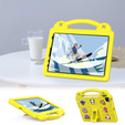 Husă pentru copii pentru iPad 10.9 2022 10 Gen, Cute Patterns, cu suport, galben