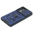 Husă blindată pentru Oppo A58 4G, CamShield Slide, albastru