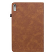 Huse pentru Lenovo Tab P11 Gen 2, Wallet Pen Slot, maro