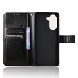 Cu clapetă pentru Xiaomi Poco X7 Pro 5G, Crazy Horse Wallet, negru