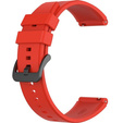 Pasek silikonowy 22mm uniwersalny, Czerwony
