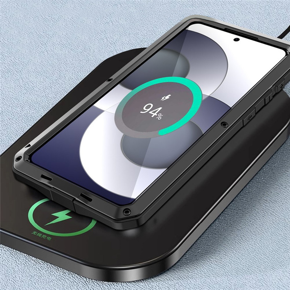 Carcasă blindată cu sticlă încorporată pentru Samsung Galaxy S26, negru