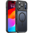 Husă mată pentru iPhone 17 Pro Max, pentru Magsafe, negru mat