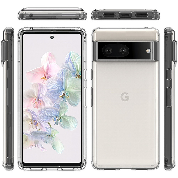 Huse pentru Google Pixel 7, Fusion Hybrid, transparentă