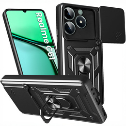 Husă blindată pentru Realme C61, CamShield Slide, negru