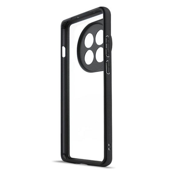 Carcasă pentru OnePlus 12 5G, Fusion Hybrid, cu protecție pentru camera foto, transparent / negru