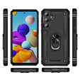Husă blindată pentru Samsung Galaxy A55 5G, Nox Case Ring, negru