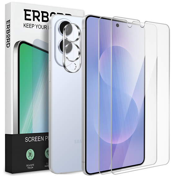 2x sticlă călită ERBORD 9H Hard Glass pe ecran pentru Samsung Galaxy S25 Edge