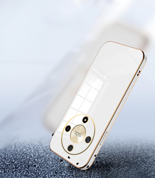 Husă pentru Honor Magic 6 Lite 5G, Glamour CamShield, alb