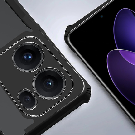Huse pentru Oppo Reno 13F / Oppo Reno 13FS, AntiDrop Hybrid, negru