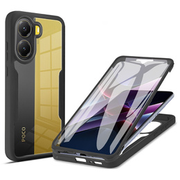 Carcasă pentru Xiaomi Poco X7 Pro 5G, Shockproof, cu folie, negru