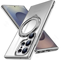 Carcasă magnetică pentru Samsung Galaxy S25 Ultra, pentru MagSafe, de argint