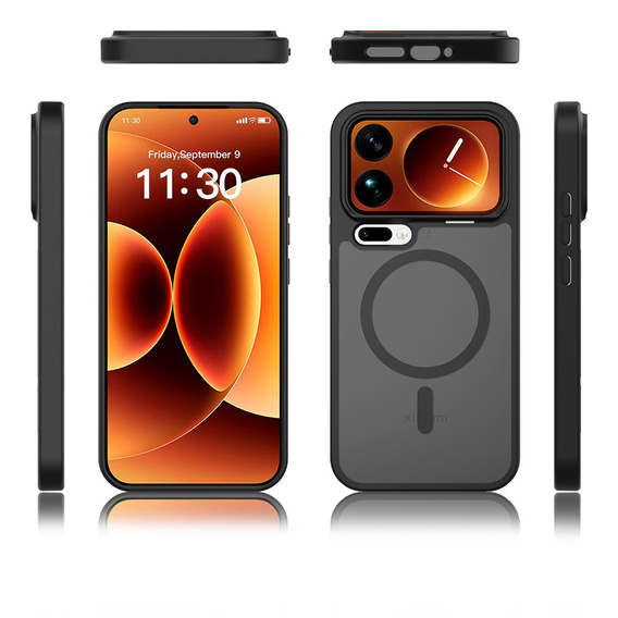 Husă Fusion Hybrid pentru MagSafe pentru Xiaomi 17 Pro Max, negru