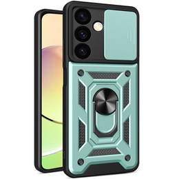 Husă blindată pentru Samsung Galaxy S24+ Plus, CamShield Slide, verde