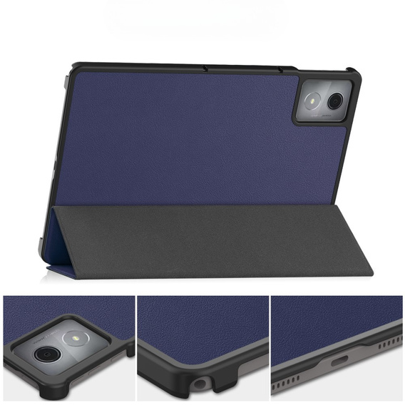 Husă pentru Lenovo Tab K11 Plus, Smartcase, albastru închis