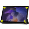 Husă pentru Samsung Galaxy Tab A8 10.5 SM-X200 SM-X205, Smartcase, negru