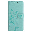 Cu clapetă pentru Samsung Galaxy A14 4G/5G, Mandala Flower, verde