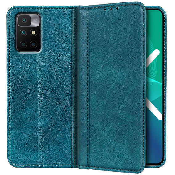 Huse pentru Xiaomi Redmi 10, Wallet Litchi Leather, verde