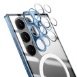 Carcasă de protecție pentru camera foto pentru Samsung Galaxy S22 Ultra, CamShield MagSafe, transparent / albastru