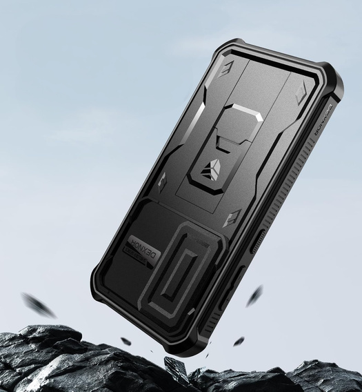 Husă blindată pentru Samsung Galaxy S24, Dexnor Full Body (Two Frames), negru