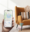Portofel magnetic cu localizare, NFC și suport pentru iPhone 16 Pro