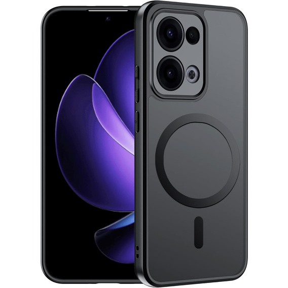 Husă pentru Oppo Reno 13, pentru MagSafe, ERBORD Matt Case, negru