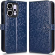 Husă cu clapetă pentru Oppo Reno 14, Wallet Rhombus, albastru