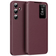 Husă cu clapetă pentru Samsung Galaxy A56 5G, Smart View Wallet, maroon