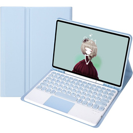Carcasă + tastatură Samsung Galaxy Tab S6 Lite 2020 P610/P615 / S6 Lite 2022 10.4, Touchpad Pen Slot, albastru