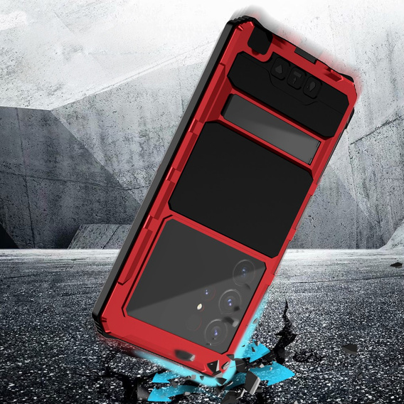 Husă blindată pentru Samsung Galaxy S25 Ultra, R-JUST, roșu