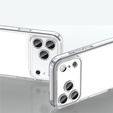 Manșon din silicon pentru iPhone 17 Pro Max, cu spate dur, transparent