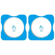 2x ERBORD sticlă călită pentru Huawei Watch GT 5 Pro 42mm, cu cadru de montare